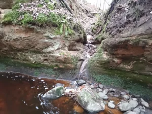 Krauju ūdenskritums pie Lorumupes, 2023. gada novembris