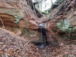 Jušu gravas ūdenskritums, 2023. gada novembris