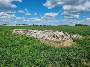 Cērpenes dižakmens, skats uz ziemeļiem
