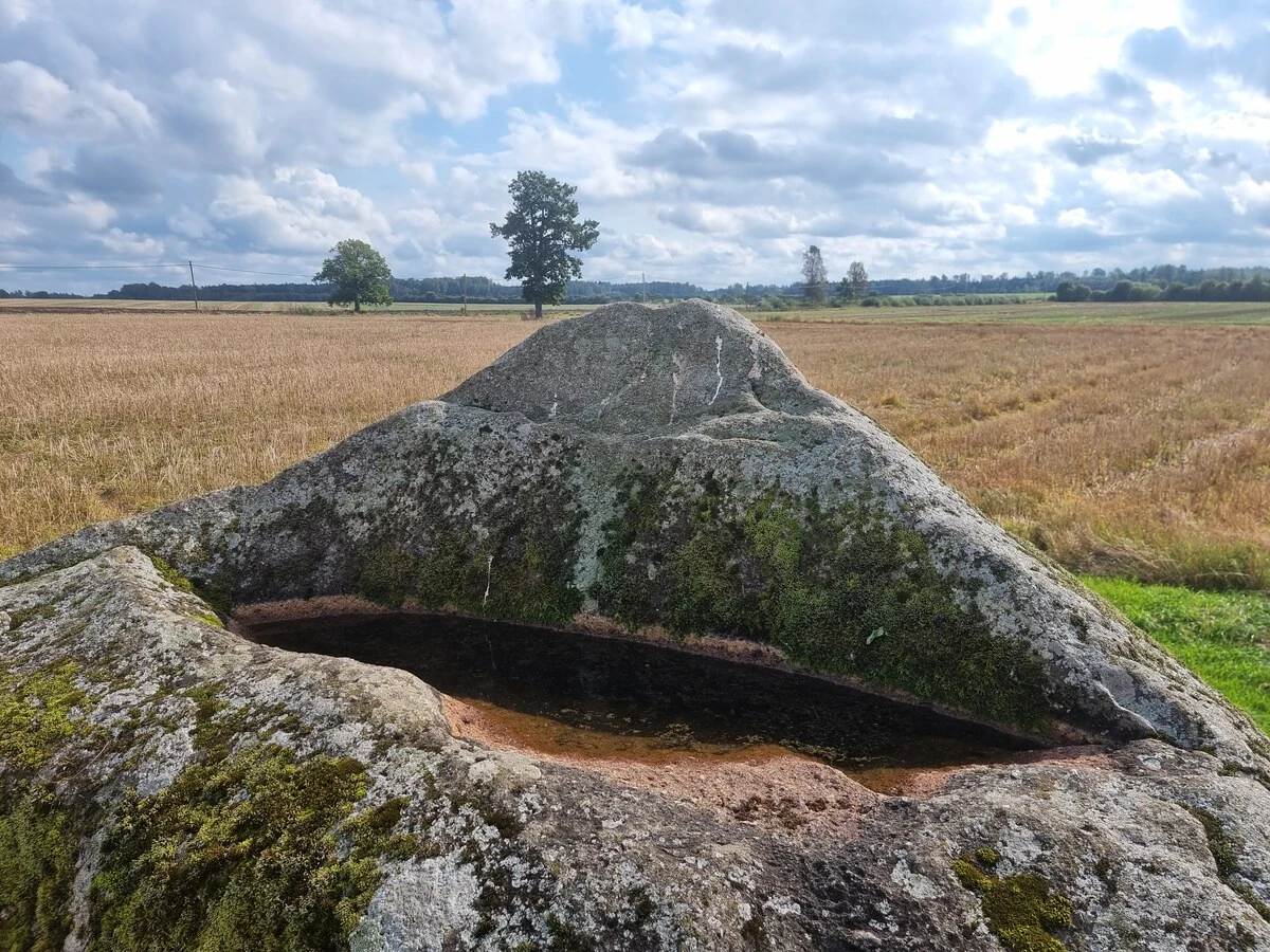 Meļķitāru Muldakmens, mulda ar ūdeni. 2025. gada septembris.