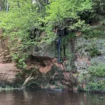 Krauļukalna pirmais ūdenskritums. 2022. gada jūnijs.