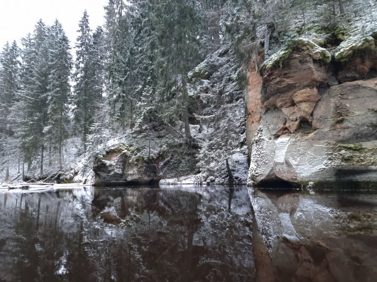 Melnais iezis, lejasdaļa. 2025. gada decembris.