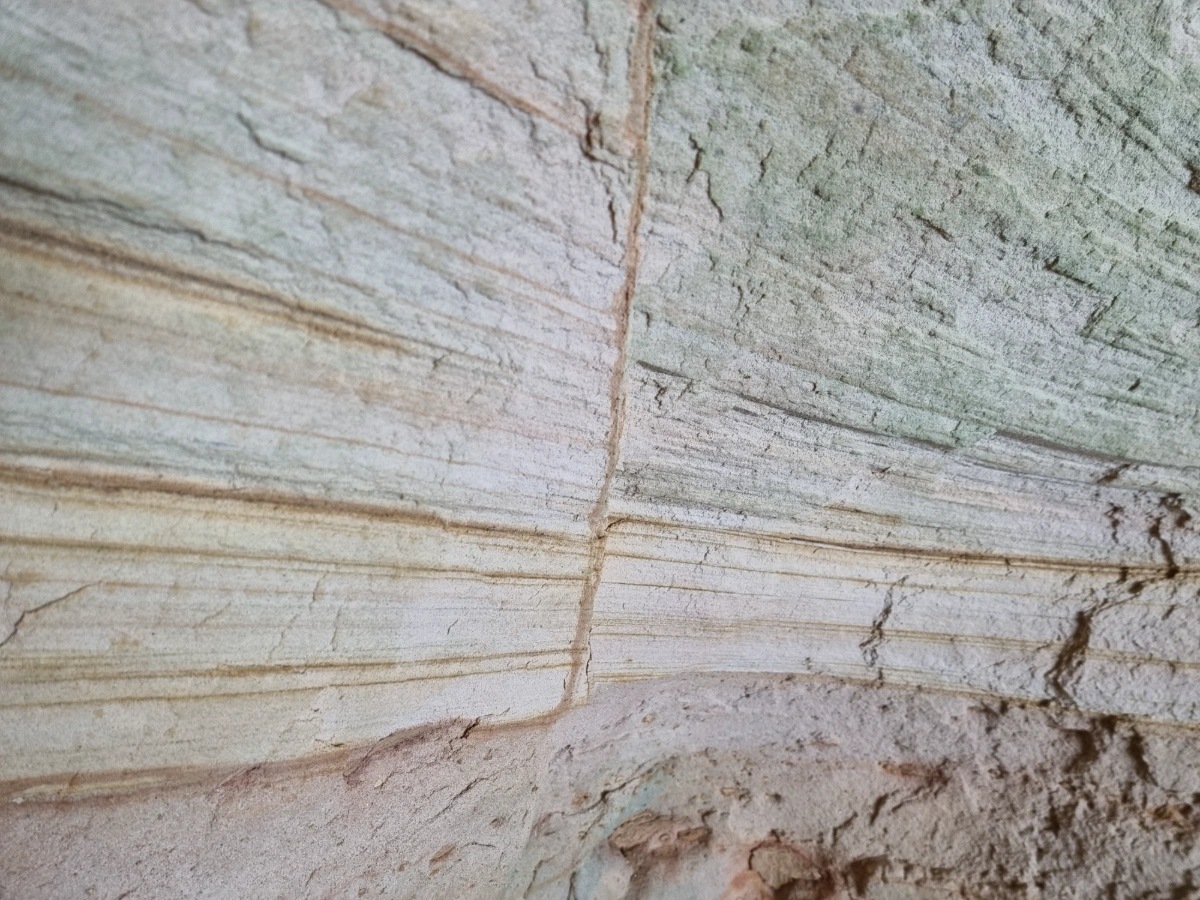 Spulgsūnas ala, devona smilšakmens. 2026. gada janvāris.