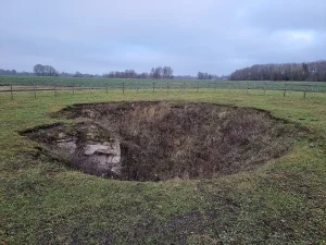 Ģeologu kritene (Geologų duobė). 2024. gada decembris.